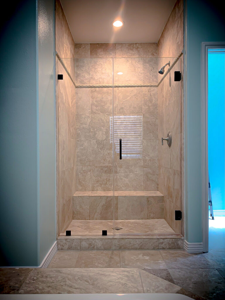 Hinged Frameless Shower Doors