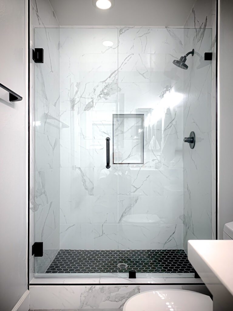 Hinged Frameless Shower Doors