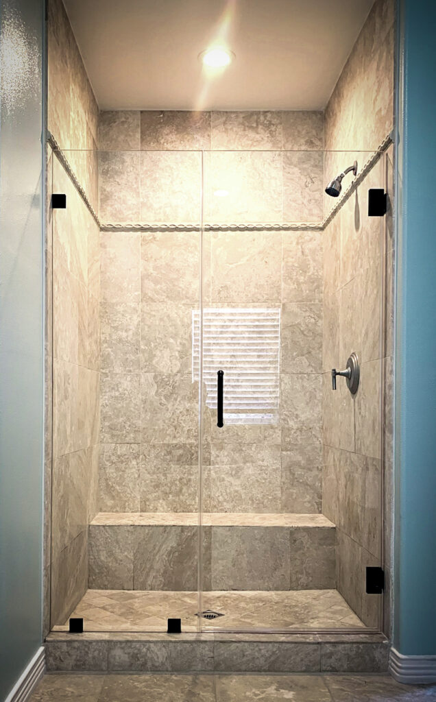 Hinged Frameless Shower Doors