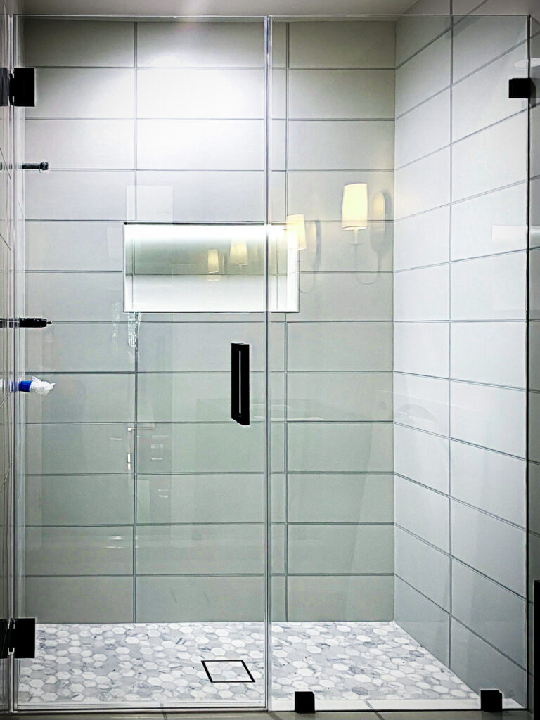 Hinged Frameless Shower Doors