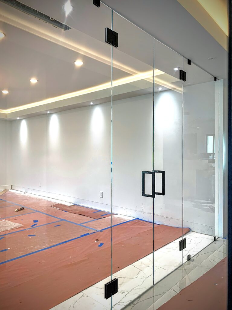 Hinged Frameless Shower Doors