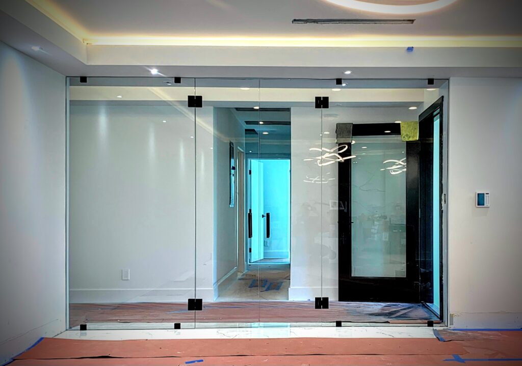 Hinged Frameless Shower Doors