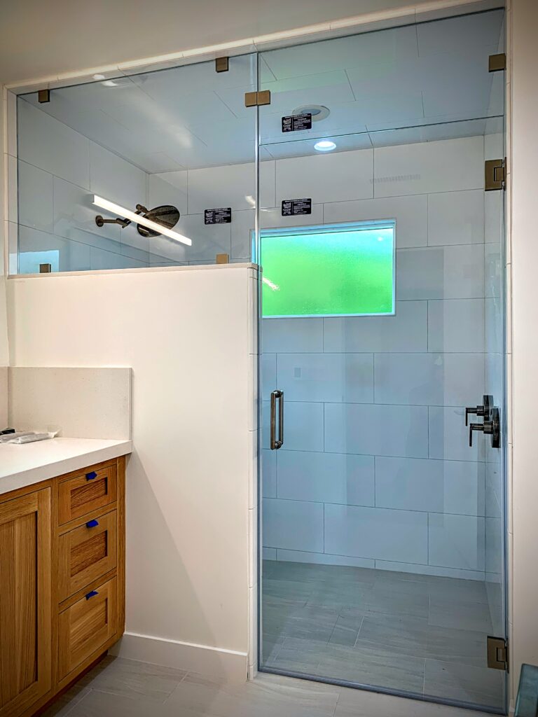 Hinged Frameless Shower Doors