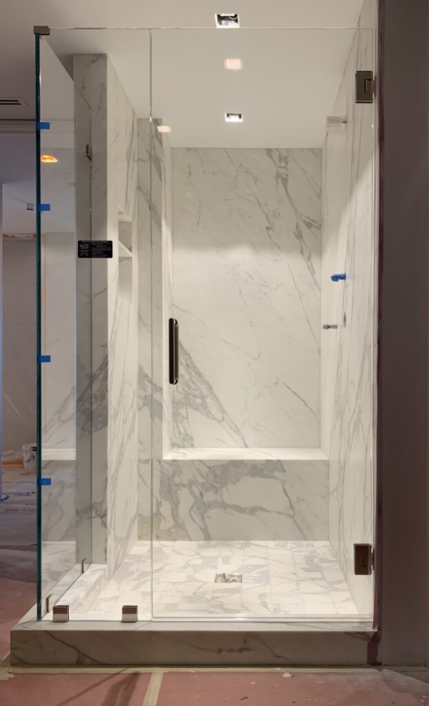 Hinged Frameless Shower Doors