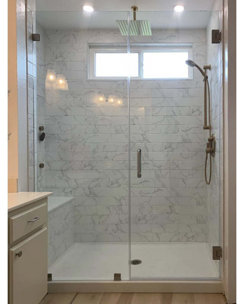 Hinged Frameless Shower Doors