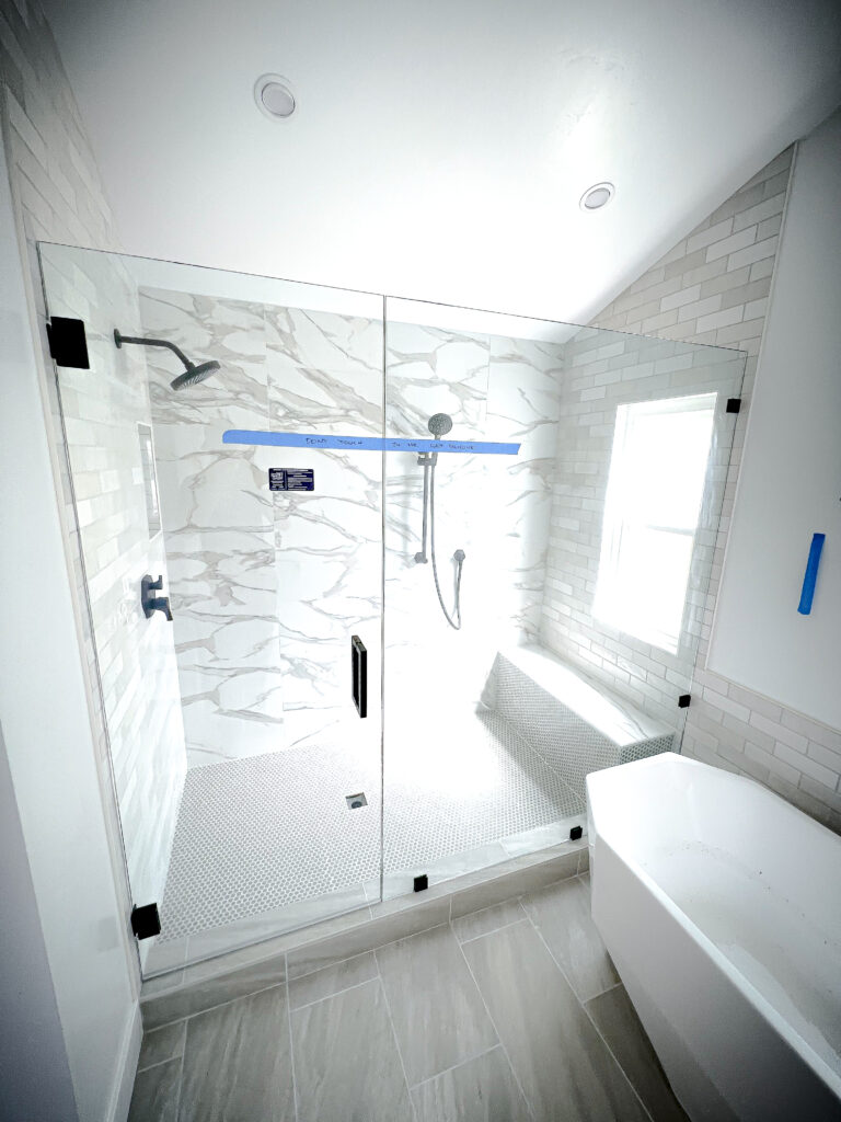 Hinged Frameless Shower Doors