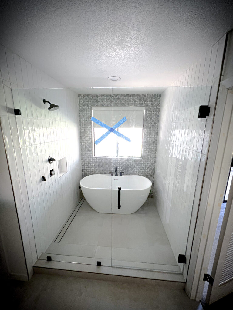 Hinged Frameless Shower Doors