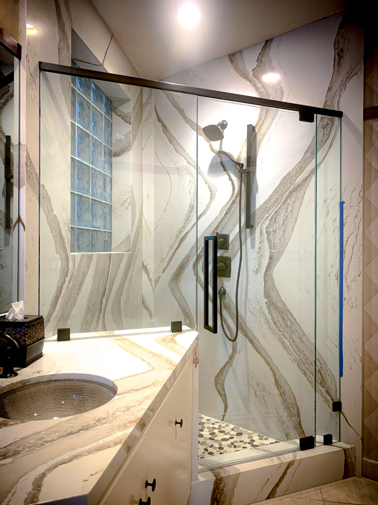 Hinged Frameless Shower Doors