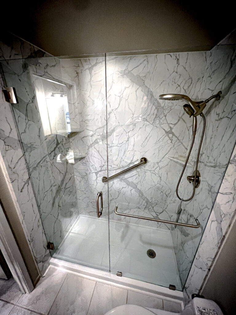 Hinged Frameless Shower Doors