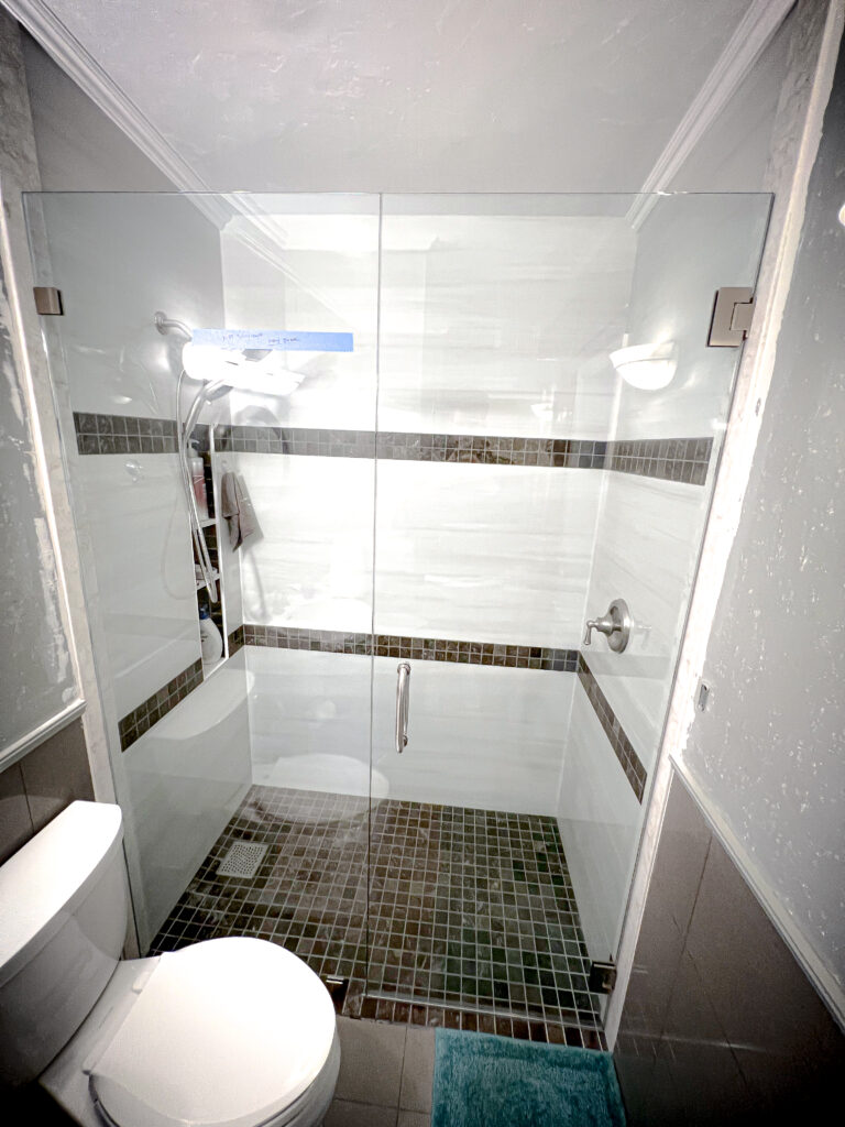 Hinged Frameless Shower Doors