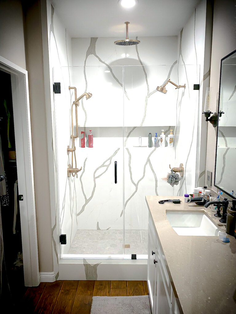 Hinged Frameless Shower Doors