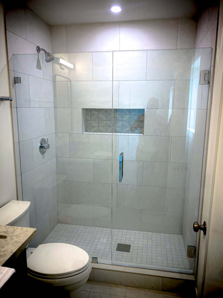 Hinged Frameless Shower Doors