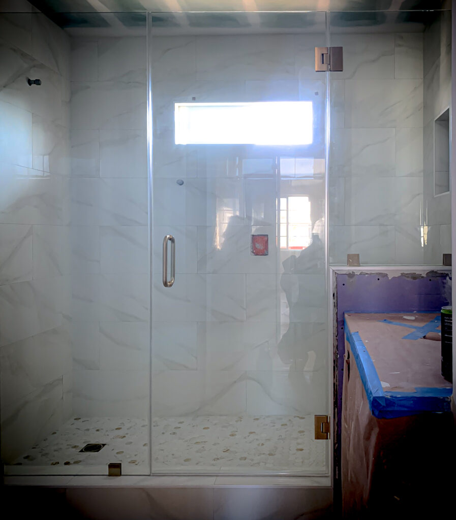 Hinged Frameless Shower Doors