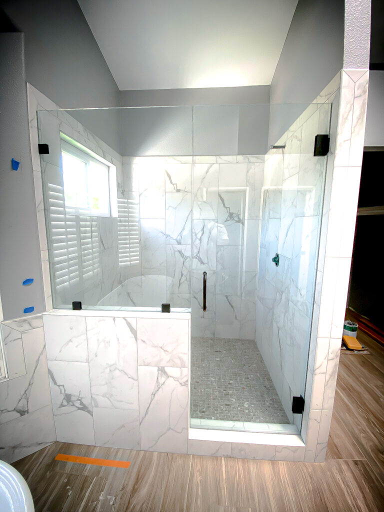 Hinged Frameless Shower Doors