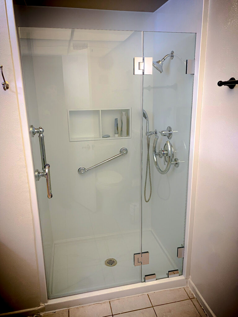 Hinged Frameless Shower Doors