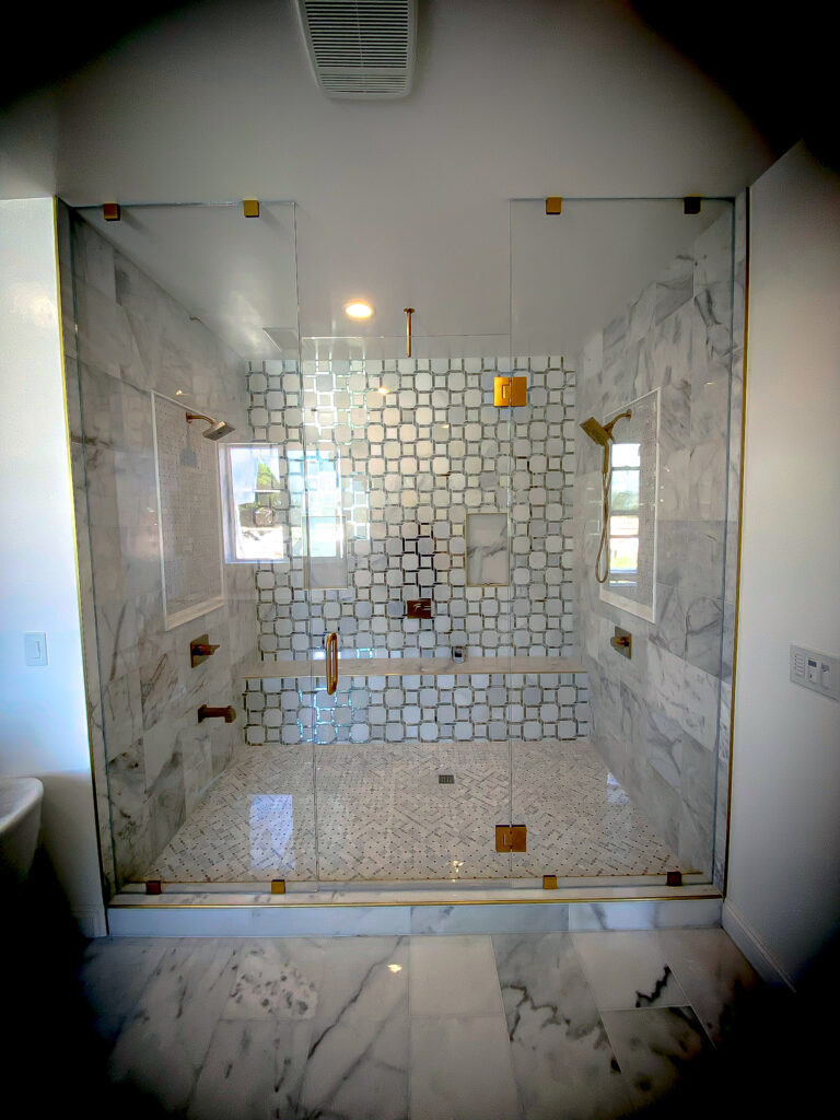 Hinged Frameless Shower Doors