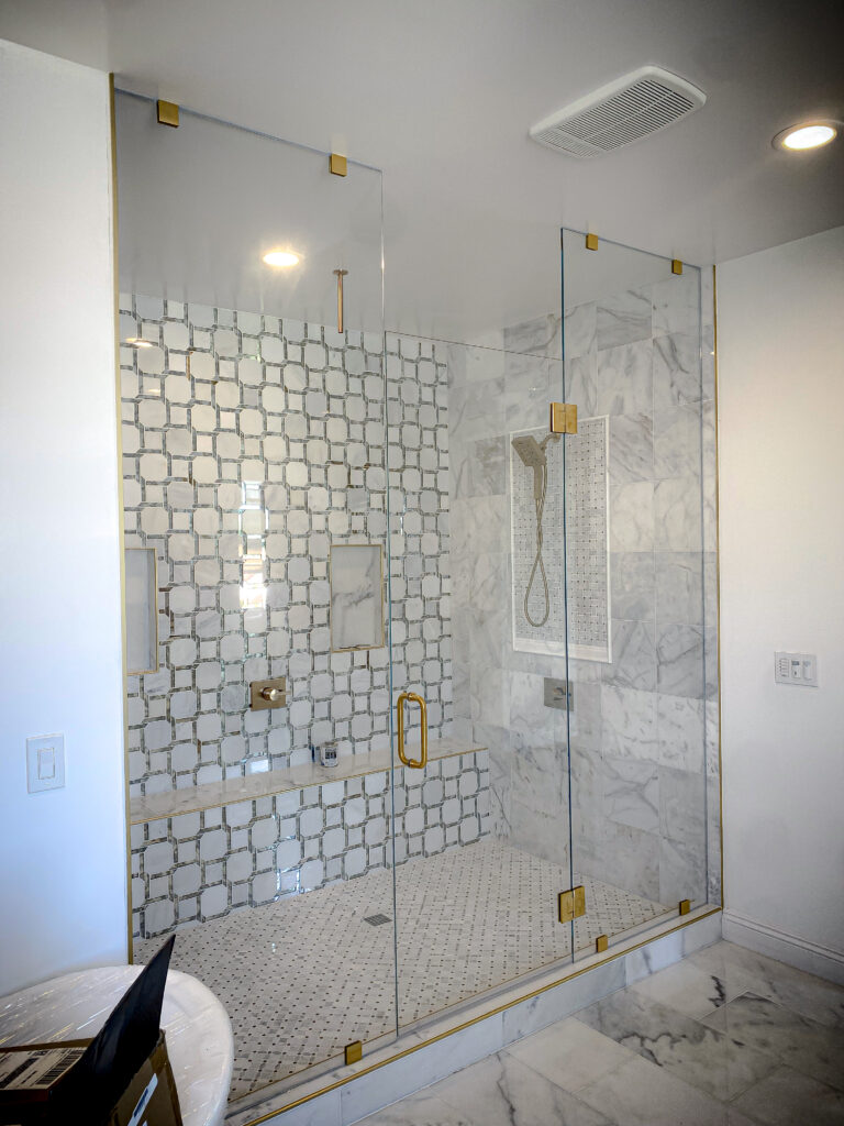 Hinged Frameless Shower Doors