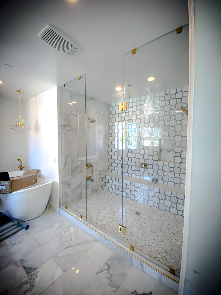 Hinged Frameless Shower Doors