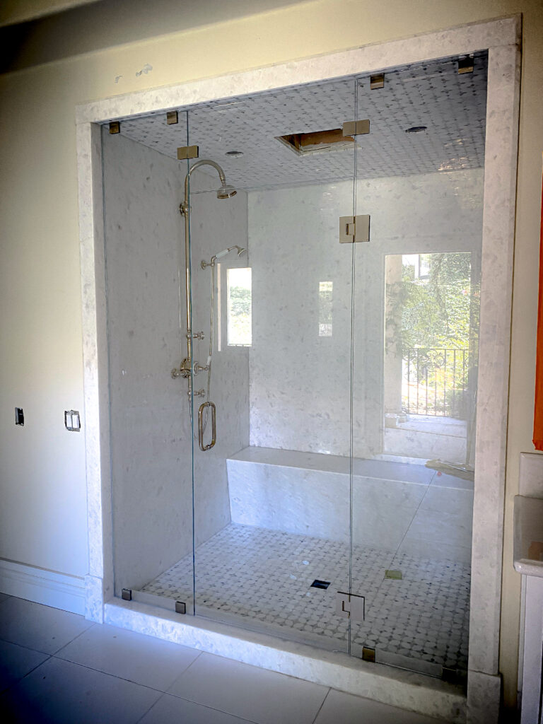 Hinged Frameless Shower Doors