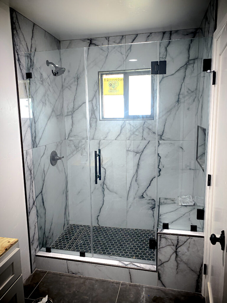 Hinged Frameless Shower Doors