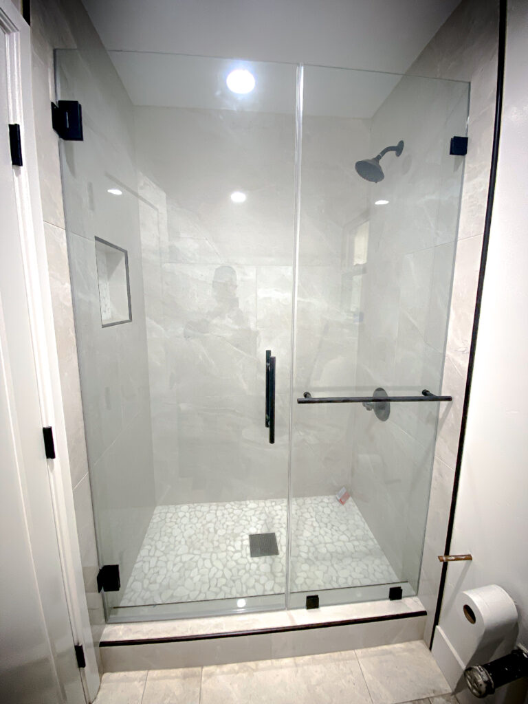 Hinged Frameless Shower Doors