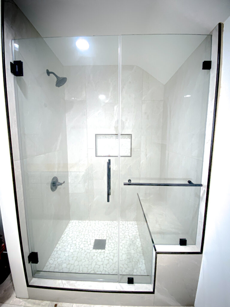 Hinged Frameless Shower Doors