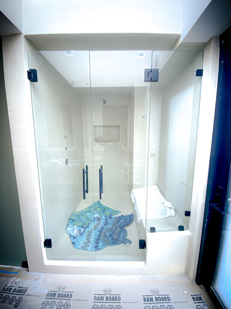 Hinged Frameless Shower Doors