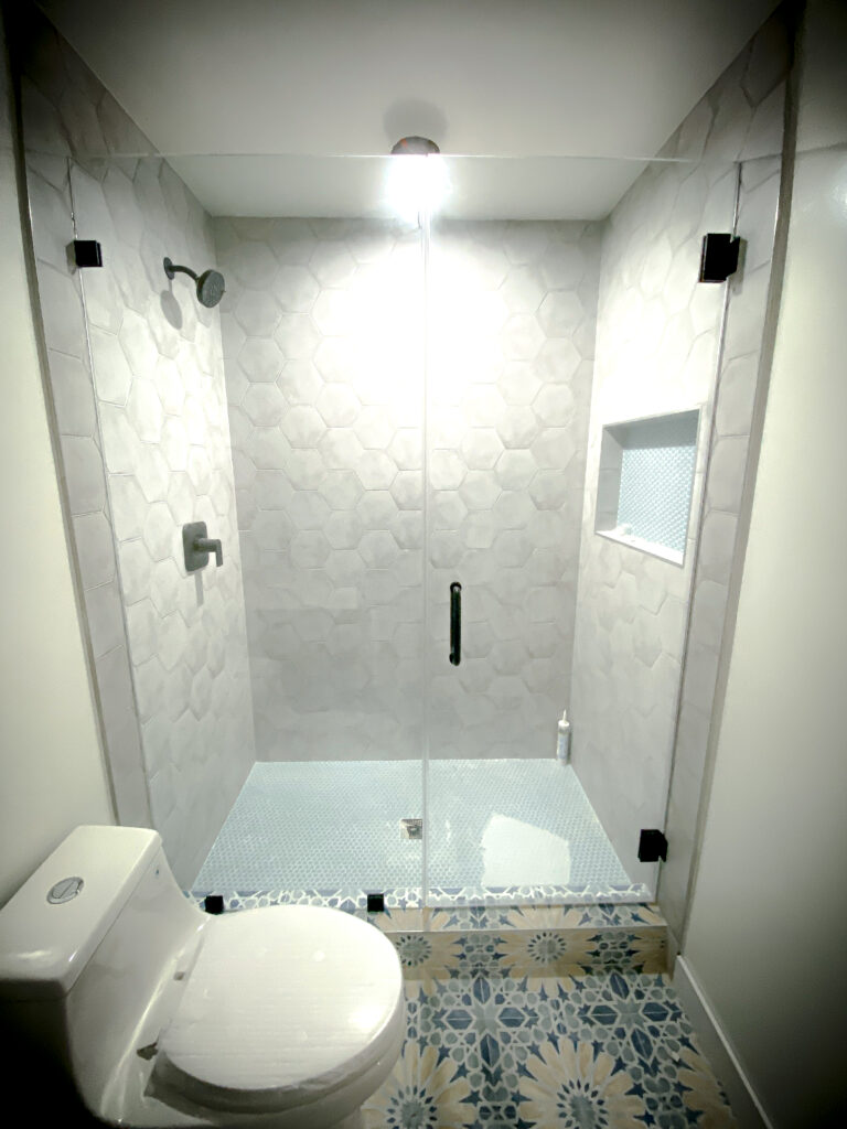 Hinged Frameless Shower Doors