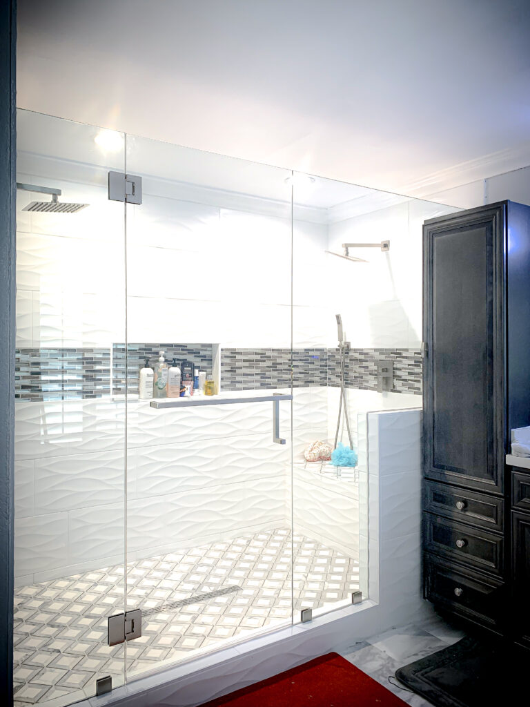 Hinged Frameless Shower Doors