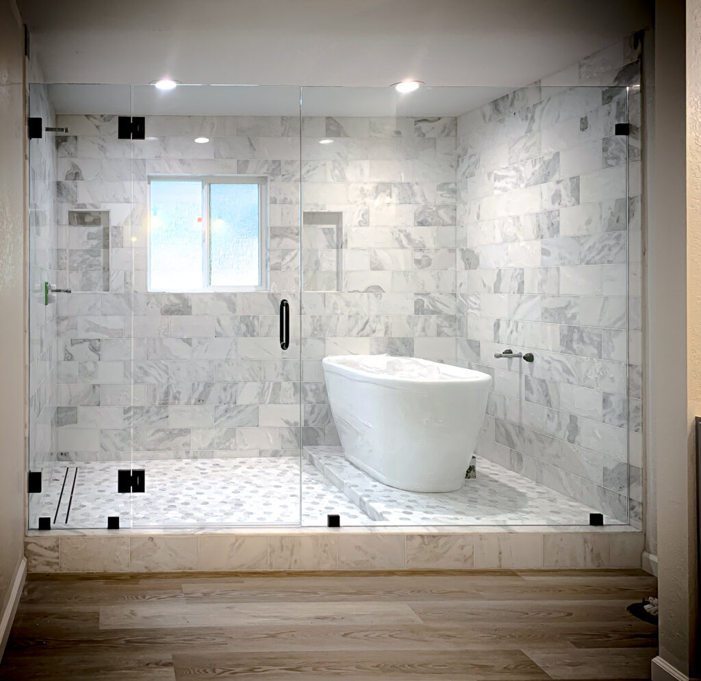 Hinged Frameless Shower Doors