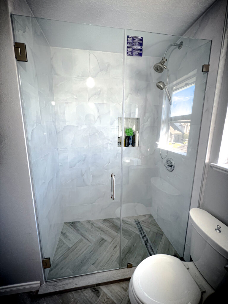 Hinged Frameless Shower Doors