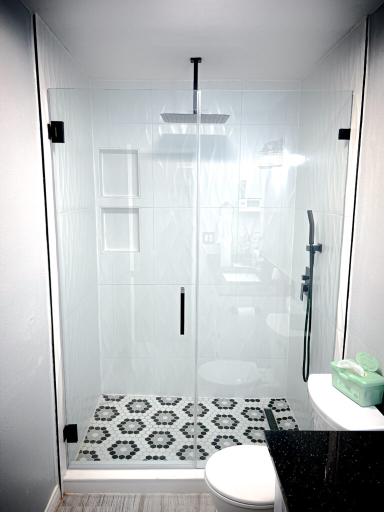 Hinged Frameless Shower Doors