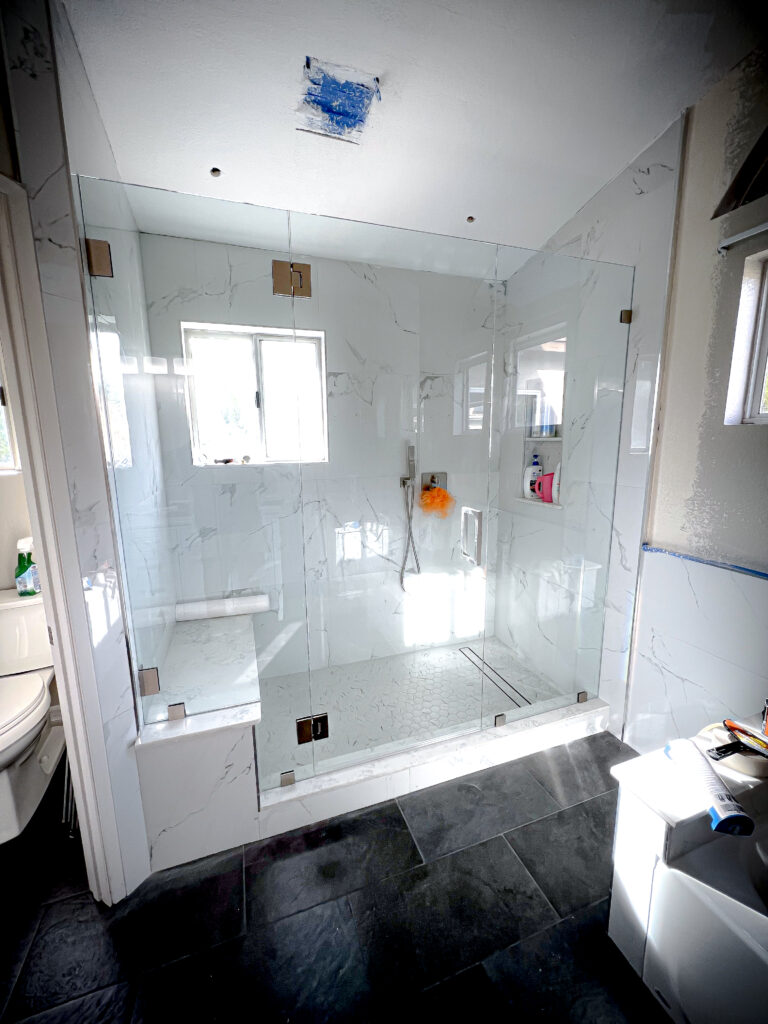 Hinged Frameless Shower Doors