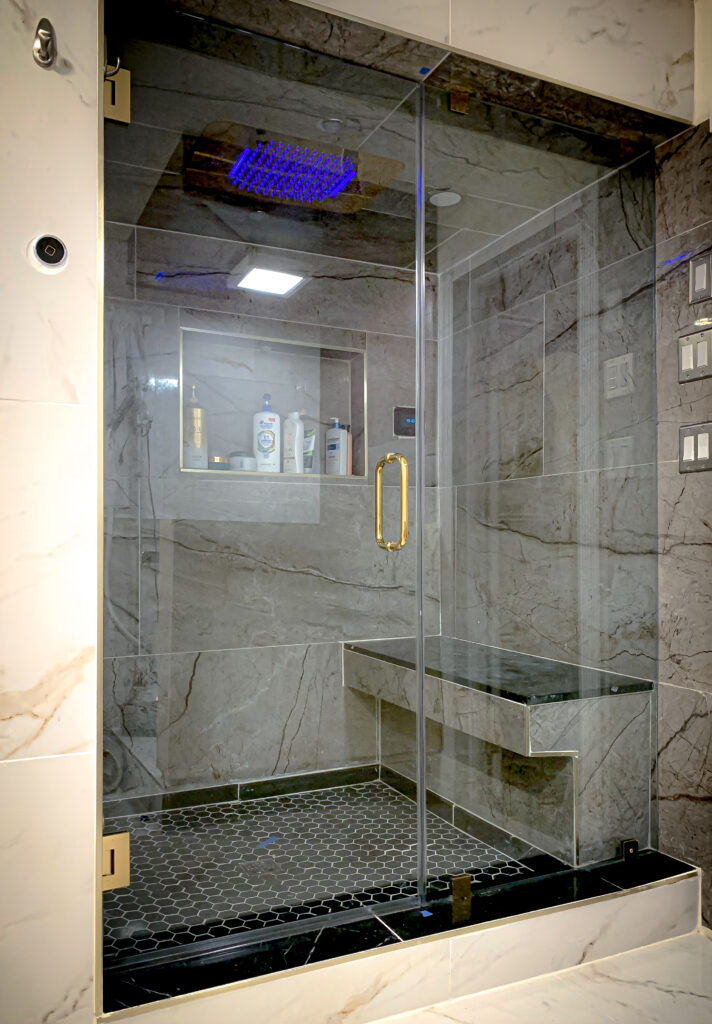 Hinged Frameless Shower Doors