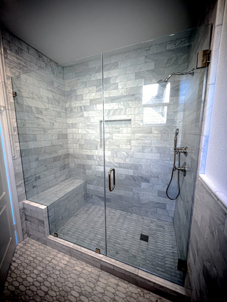 Hinged Frameless Shower Doors